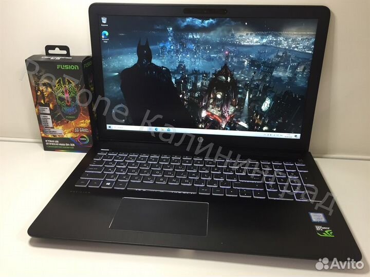 Игровой ноутбук HP, Core i7, 16GB, SSD, GTX 4GB