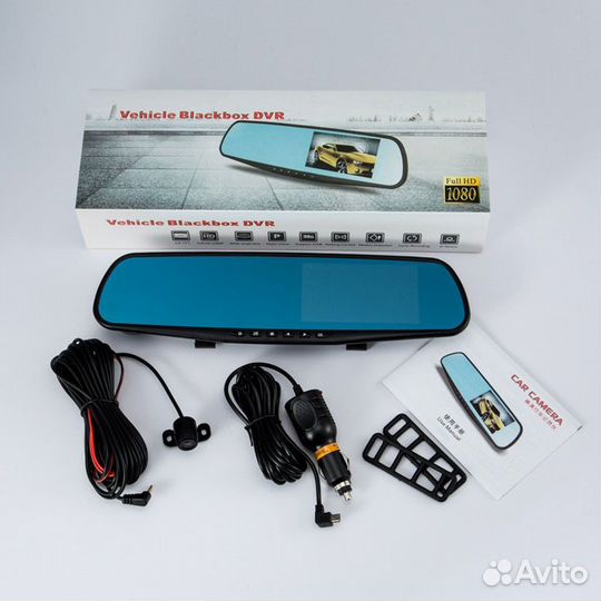 Зеркало видеорегистратор с камерой заднего вида