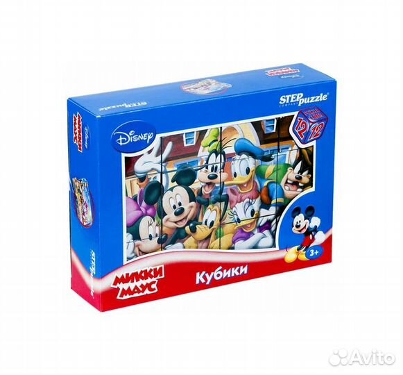 Кубики Дисней Микки Маус 12шт 87157 118672