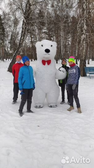 Ростовая кукла белый медведь