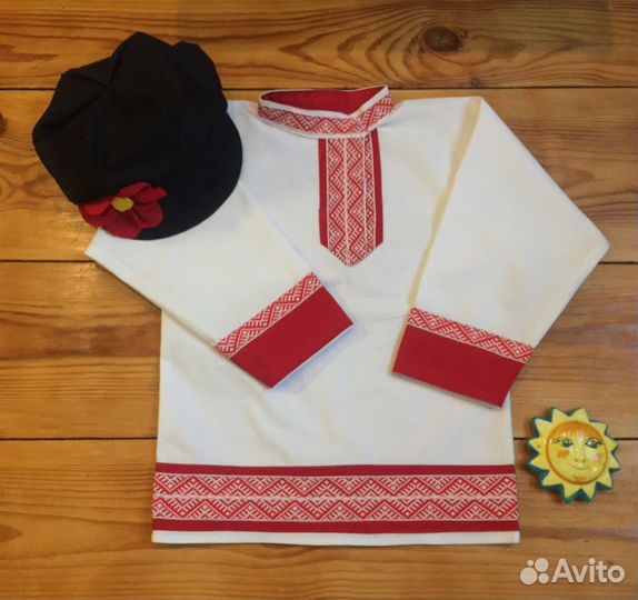 Комплекты косоворотка+картуз 122-128