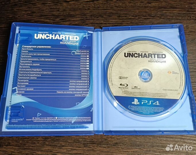 Uncharted Натан Дрейк коллекция диск на ps4
