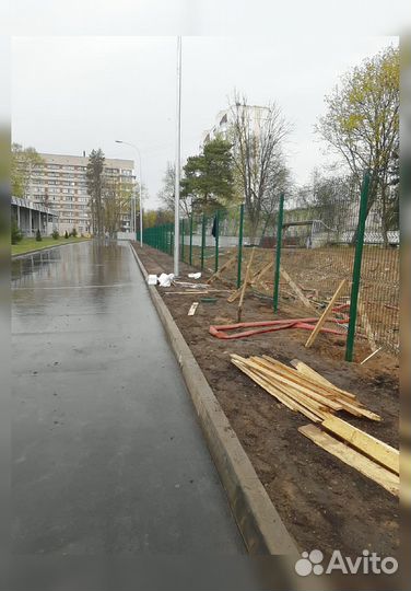 Сетка для забора 3d