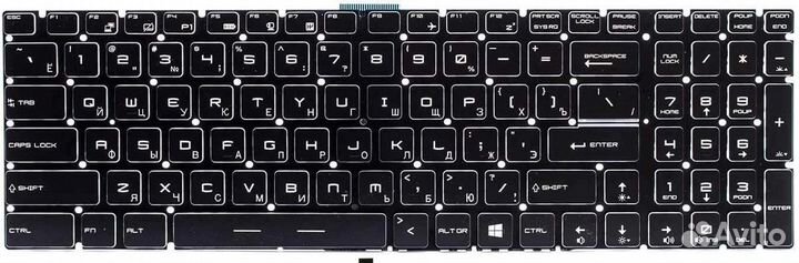 Клавиши для MSI GE/GL62,63,72,73 (Белая Подсветка)