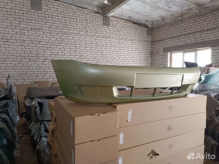 Бампер передний калина 1 цвет аспарагус