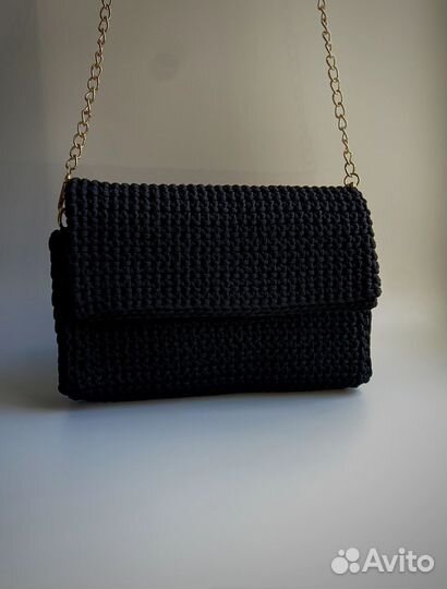 Вязаная сумка кросс-боди. Изделие ручной работы