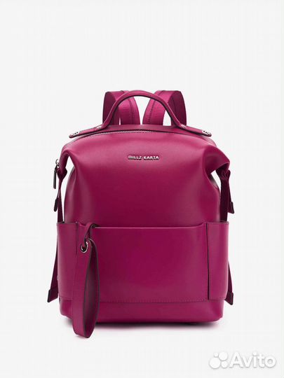 Кожаный рюкзак Millz Karta розовый