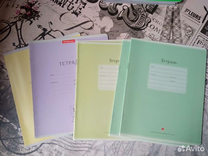 Тетрадь в частую косую линейку