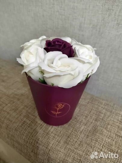 Подарочный набор цветы из мыла