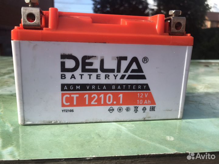 Продю Аккумулятор для мото 12v 10 ah почти новый