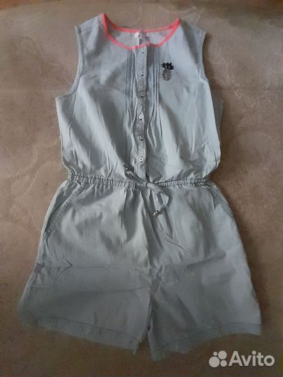 Джинсовый комбинезон для девочки