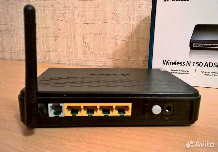 Роутер D-Link DSL-2640U, 4LAN Ports