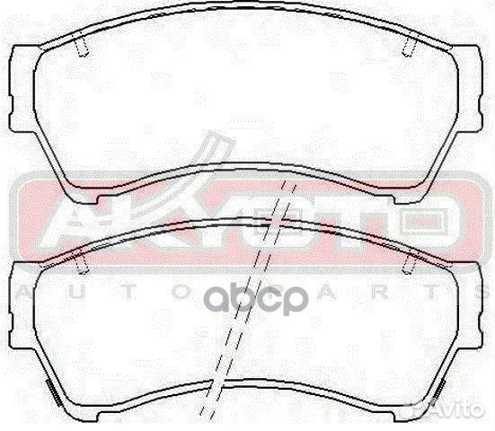 Колодки тормозные дисковые передние AKD-5806 AK