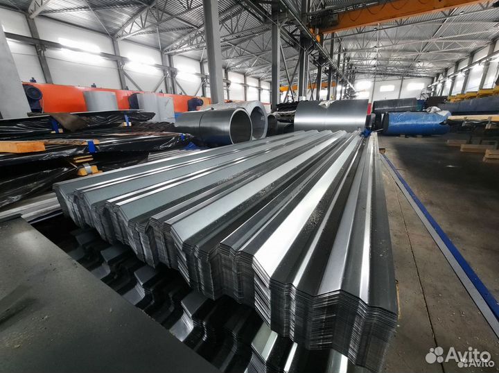 Профлист оцинкованный окрашенный Н-57 0,8х750