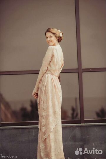 Вечернее платье в пол, на выпускной, размер S