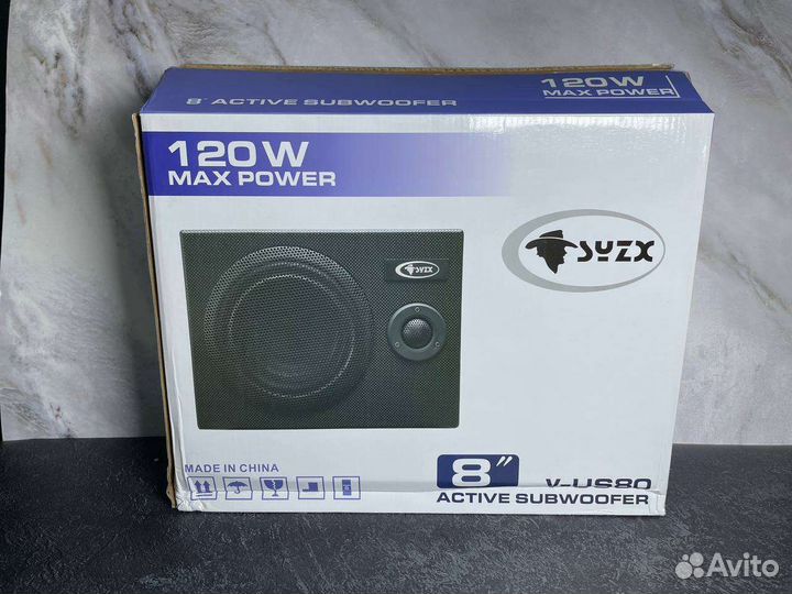 Активный сабвуфер автомобильный новый под сиденье