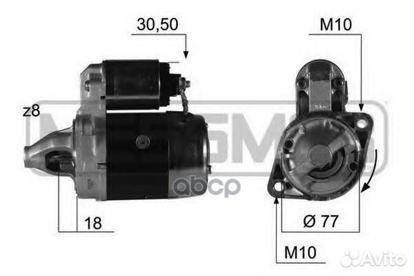 Стартер hyundai accent KIA RIO 220382 220382 Era