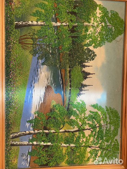 Картина из крошки янтаря