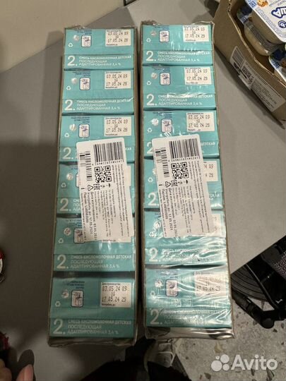 Кисломолочная смесь агуша 2