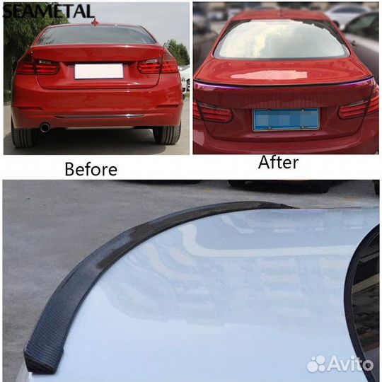 Спойлер универсальный на крышку багажника (черный)