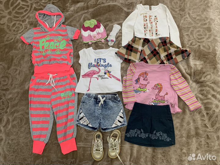 Вещи пакетом р.98 на девочку