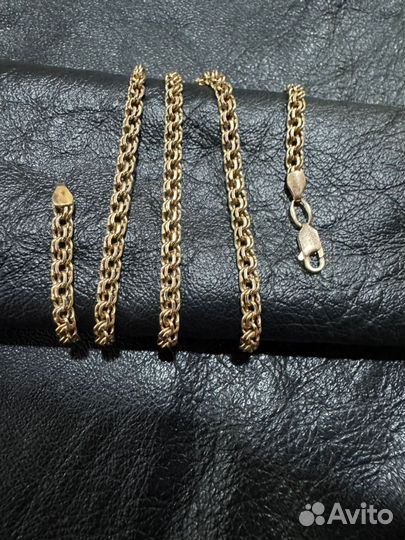 Цепь золотая мужская 585