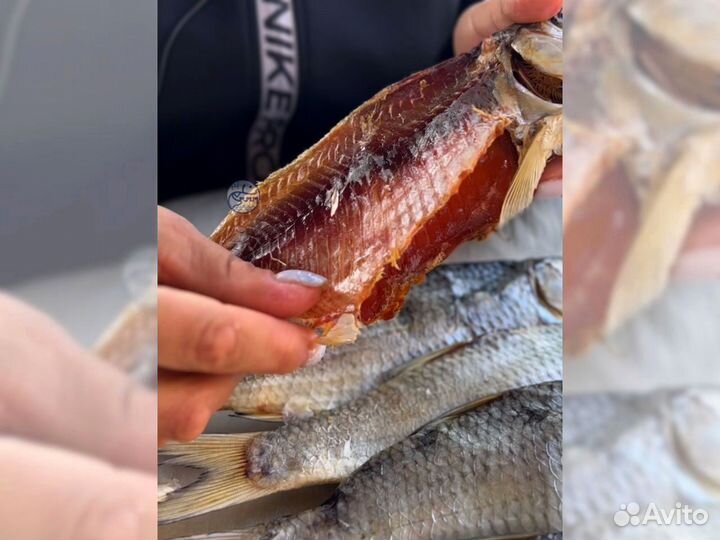 Вобла вяленая с икрой