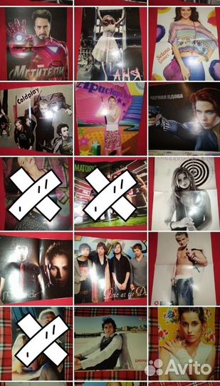 Плакаты/ постеры 100 штук