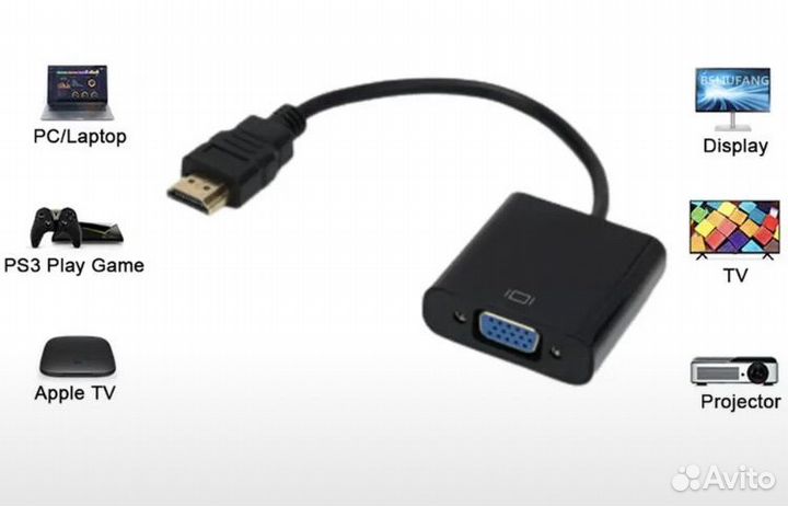 Новый Переходник VGA-hdmi