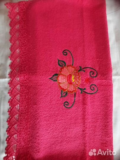 Полотенца вышивка кружево СССР
