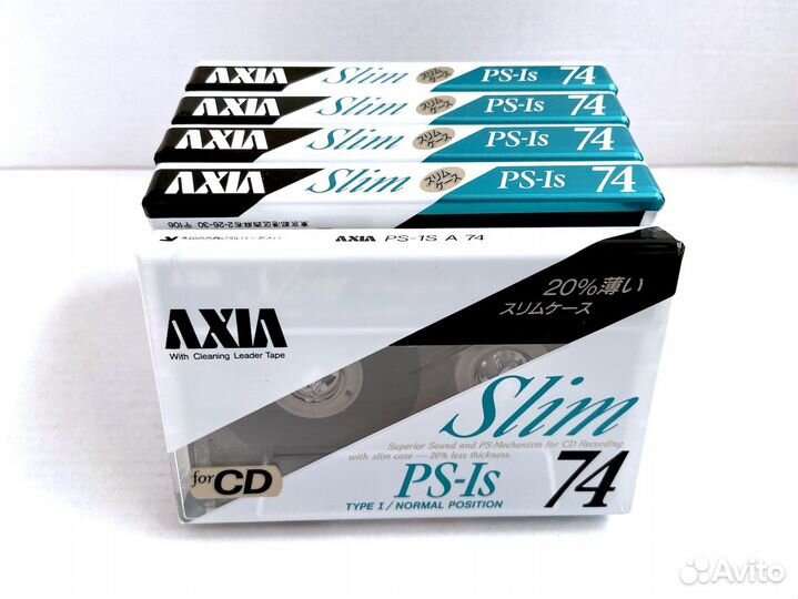 Аудиокассета кассета Axia (Fuji) PS-Is 74 - 1990 г