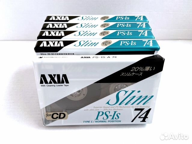 Аудиокассета кассета Axia (Fuji) PS-Is 74 - 1990 г