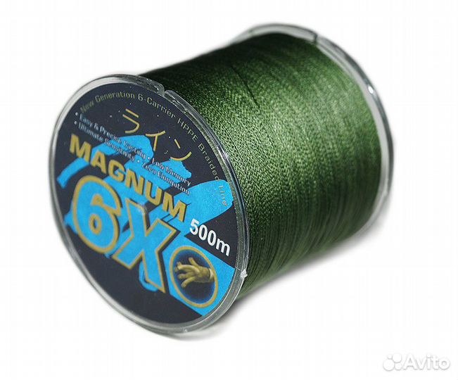 Шнур плетёный шестижильный Magnum 6x 500m