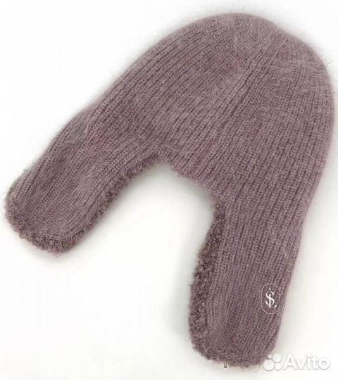 Шапка ушанка зимняя из ангоры