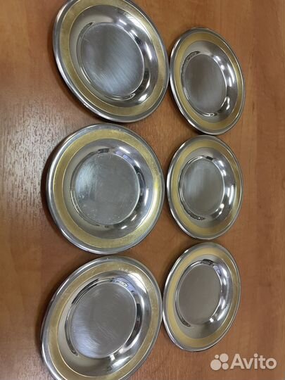 Рюмки, блюдца, пепельница и ведерко Цептер Zepter