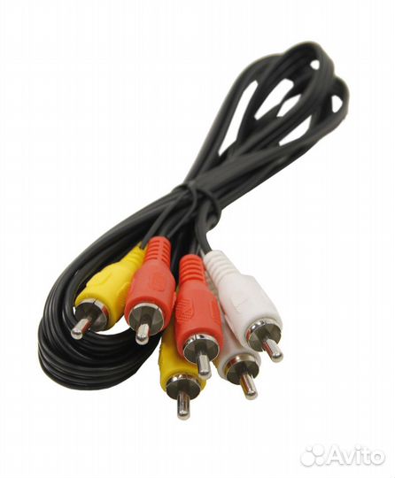 Кабель 3 RCA - 3 RCA тюльпаны