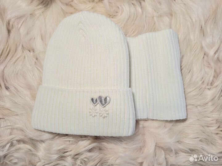 Ma cherie Комплект Детские утепленные шапки зима
