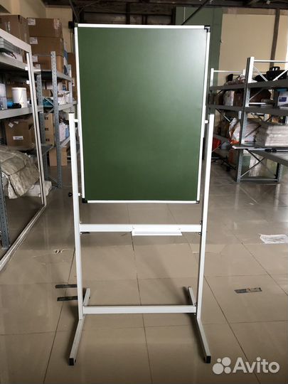 Меловая - маркерная мобильная поворотная доска