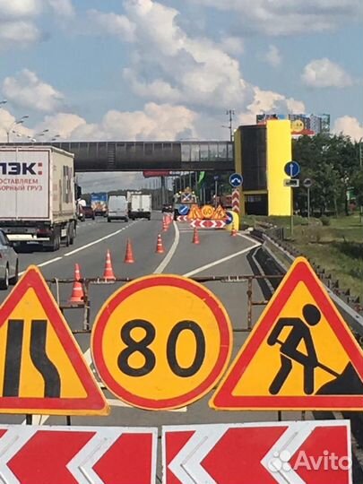 Выгородка с машиной прикрытия МКАД