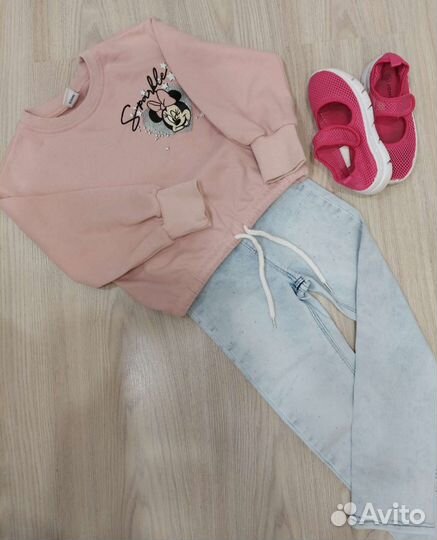 Джинсы,толстовки,платья,обувь для девочки 110-116