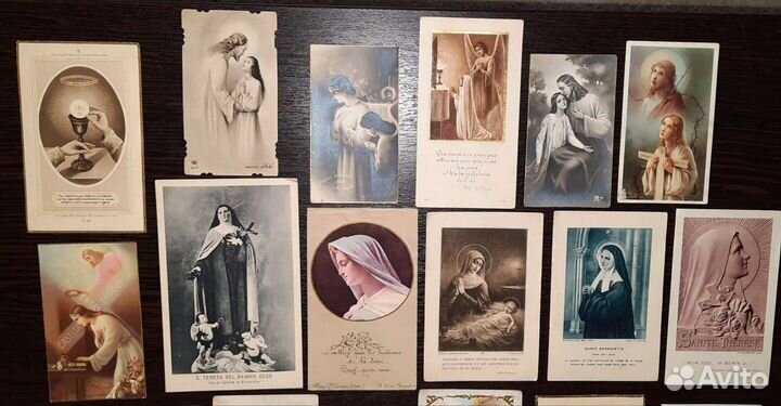 Коллекция Антикварные Католические Карточки Иконки