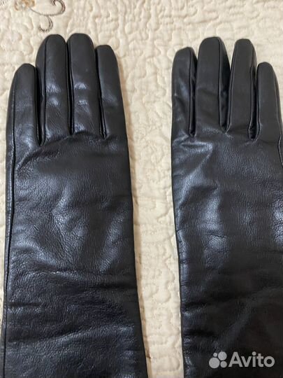 Перчатки кожаные