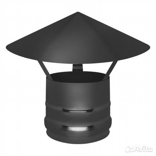 Зонт нержавеющий Везувий black aisi 430/0,5мм 200