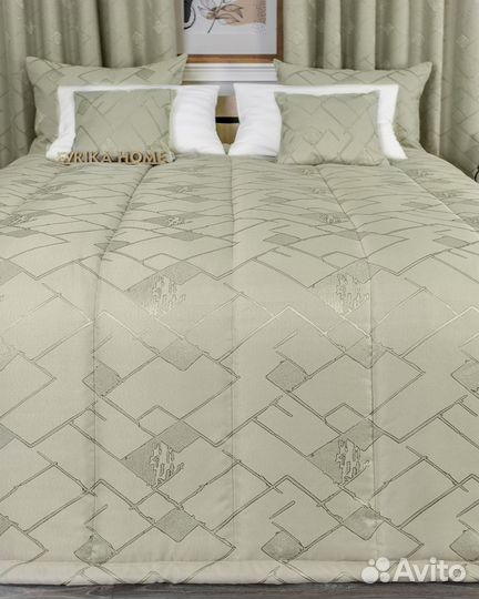 Покрывало Иззи фисташка новое плед на кровать