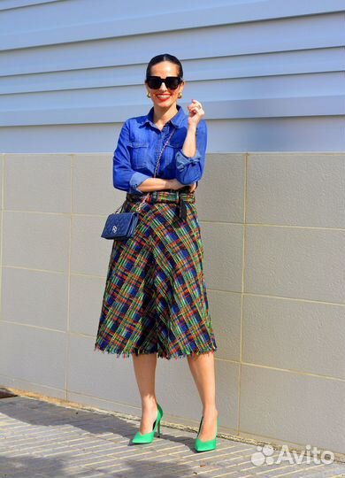 Твидовая юбка zara s