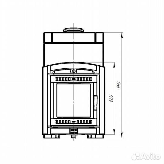 Печь Для Бани «Атмосфера XL+ ктт» в облицовке «Тал