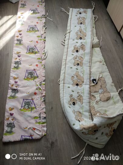 Бамперы, бортики в детскую кроватку