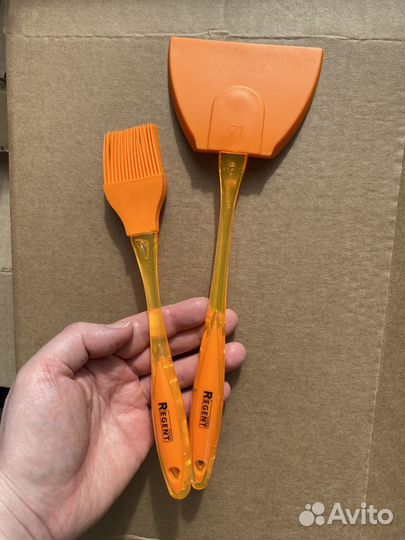 Лопатка и кисточка силиконовые