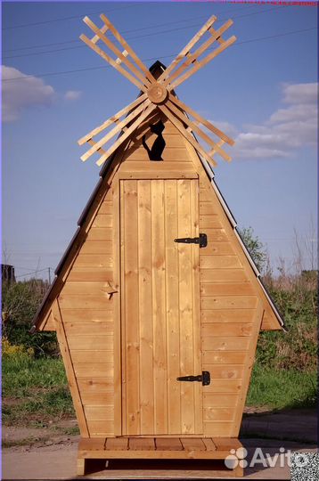 Уличный туалет деревянный BAG341