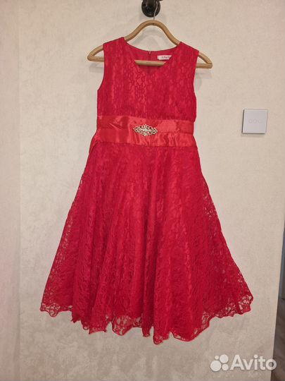 Красное платье для девочки на праздник